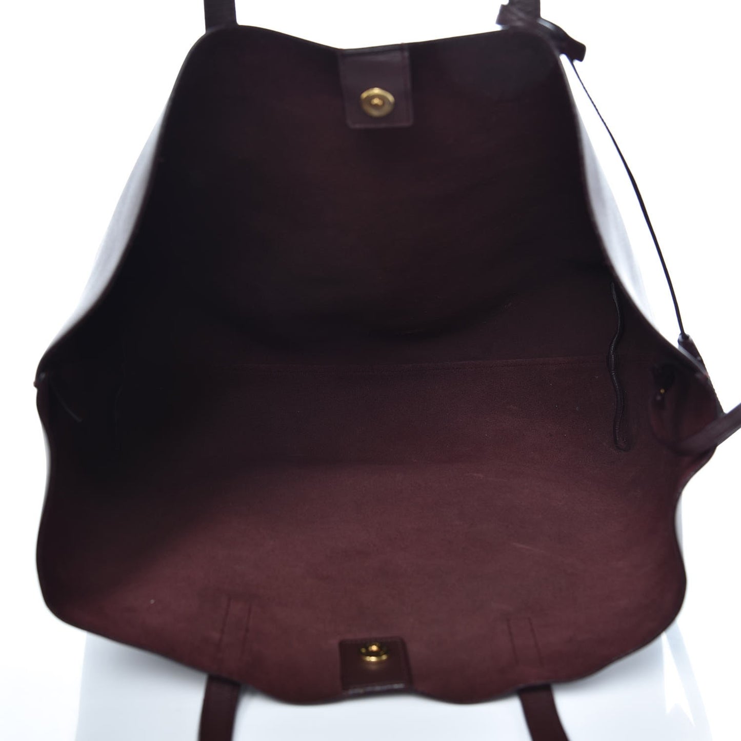 Calfskin Large Shopping Tote Bordeaux