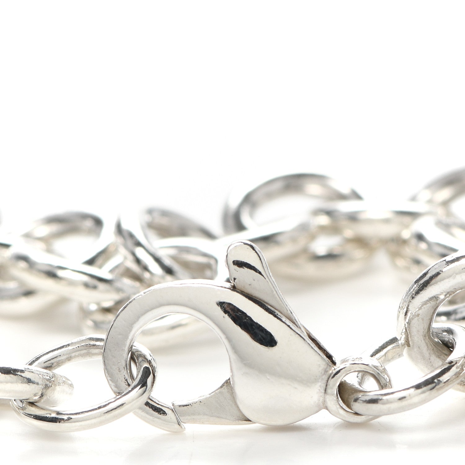 Tiffany Sterling Silver Heart Tag Charm Bracelet 5 of 6