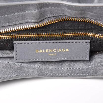 Balenciaga Baby Daim Suede Gold Metallic Edge Hardware City Gris Plomb 7 of 17