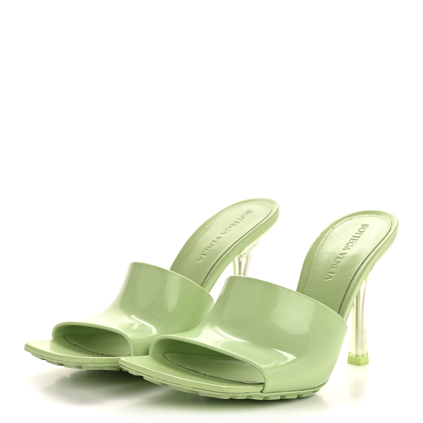 Rubber Mule Sandals 36 Pistachio
