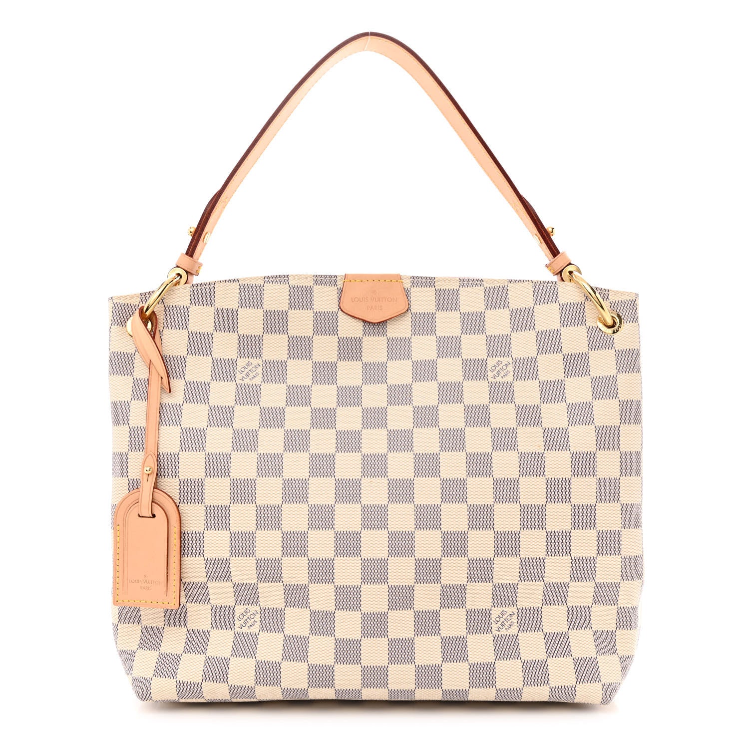 Louis Vuitton Damier Azur Graceful PM Rose Ballerine 1 of 9
