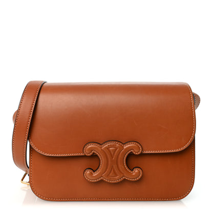 Celine Natural Calfskin Medium Triomphe Tan 1 of 11