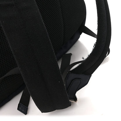 Fendi Nylon Vitello Liberty Crocodile Embossed Monster Eyes Pouch Pocket Backpack Navy 11 of 12