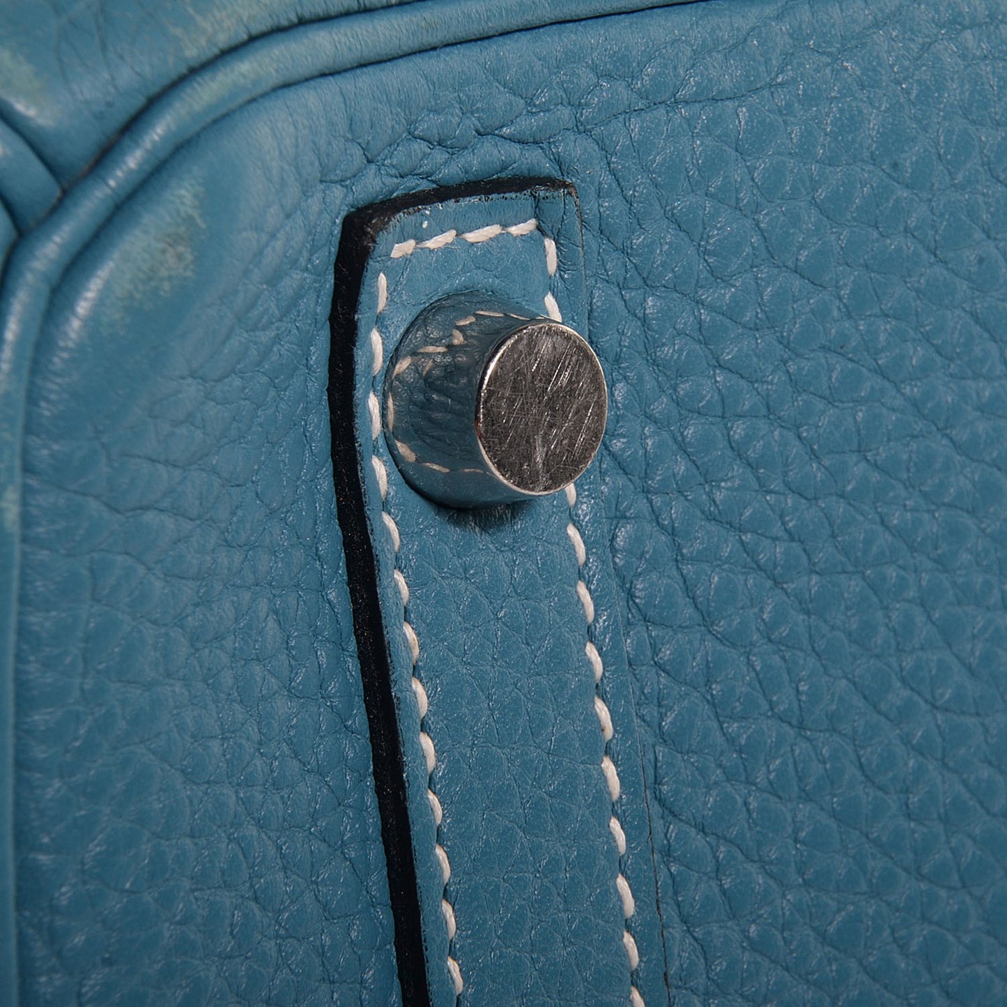 Taurillon Clemence Birkin 30 Blue Jean
