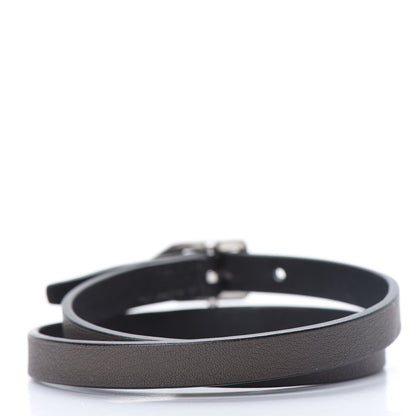 Hermes Swift Paddock Double Tour Bracelet T5 Etain Black 3 of 7