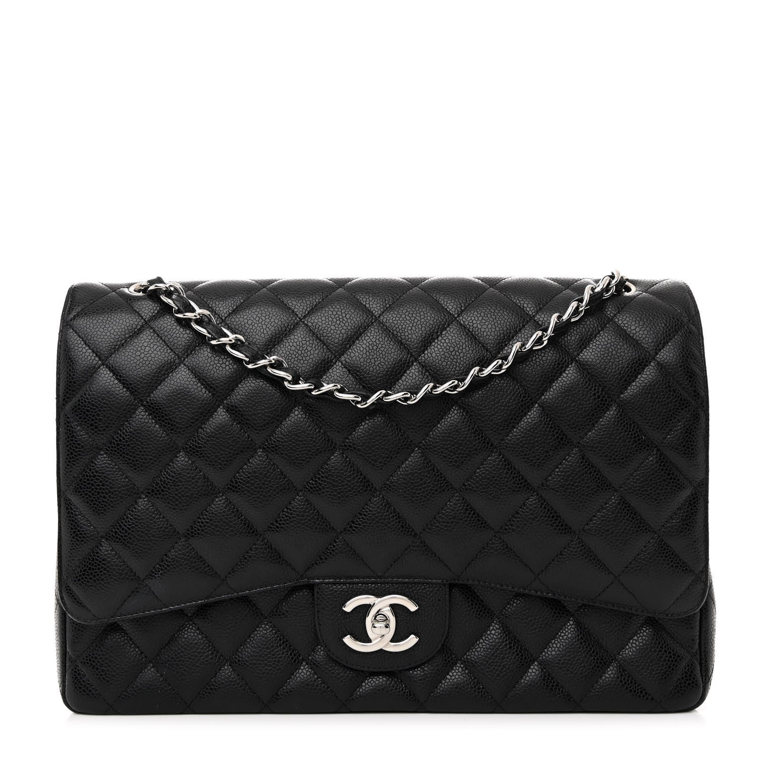 Chanel Caviar Quilted Maxi Double Flap Black 1 of 12