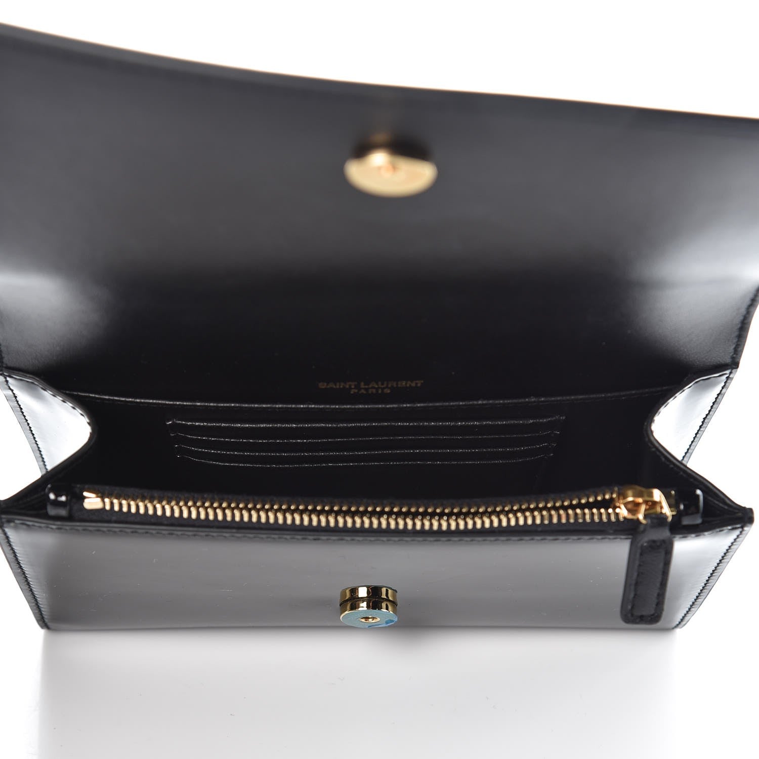 Saint Laurent Patent Monogram Kate Belt Bag Black 5 of 6