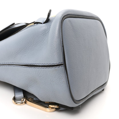 Chloe Suede Calfskin Mini Faye Backpack Cloudy Blue 9 of 10