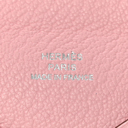 Hermes Chevre Mysore Calvi Card Case Mauve Sylvestre 6 of 7