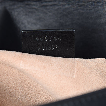 Gucci Calfskin Matelasse Mini GG Marmont Shoulder Bag Black 7 of 11