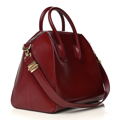 Givenchy Shiny Lord Calfskin Medium Antigona Burgundy 3 of 15