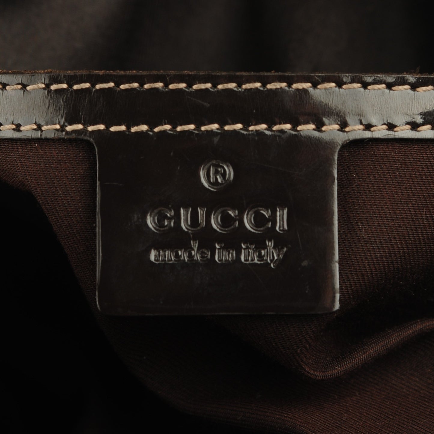 GG Plus Monogram Medium Joy Boston Dark Brown