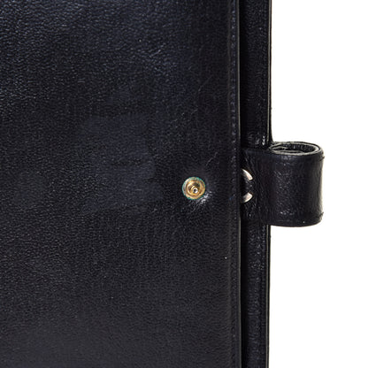 Chanel Goatskin Medium Ring Agenda Planner Black 9 of 12