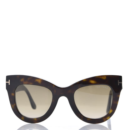 Tom Ford Karina Cat Eye Sunglasses TF612 Havana 3 of 8