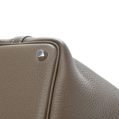 Hermes Taurillon Clemence Picotin Lock 18 PM Etoupe 9 of 11