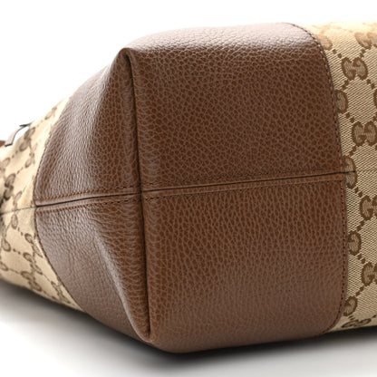 Gucci Monogram Medium Bree Shoulder Bag Beige Tabacco 6 of 11