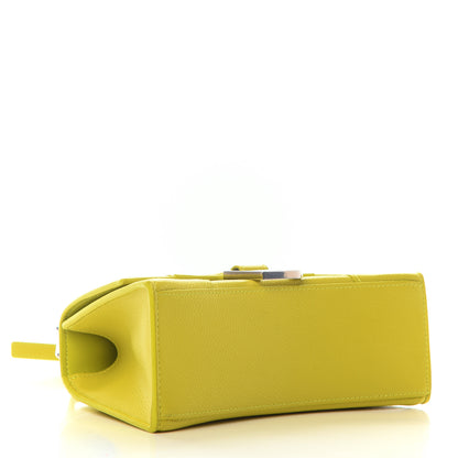 Balenciaga Grained Calfskin Hourglass Top Handle Bag XS Lime 4 of 12