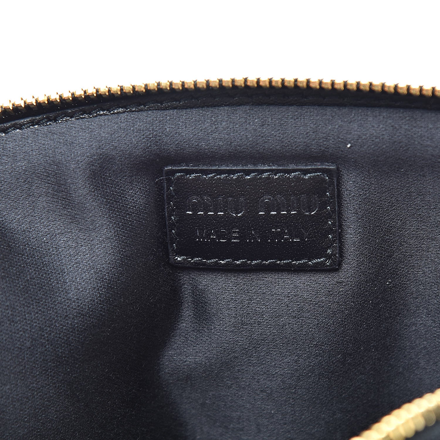 Miu Miu Nappa Matelasse Double Zip Pochette Clutch Black 6 of 11
