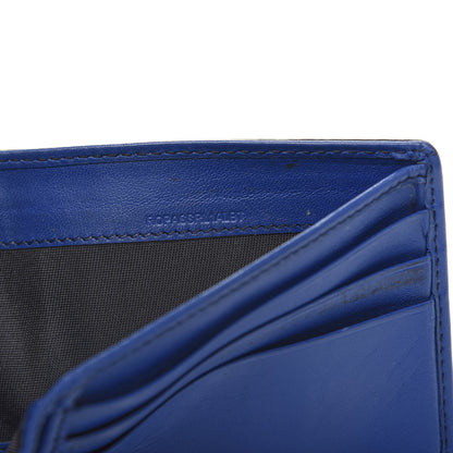 Burberry Grained Calfskin BBi-Fold Wallet Blue 7 of 7