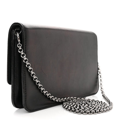 Christian Dior Smooth Lambskin Tribale Chain Wallet Black 3 of 10