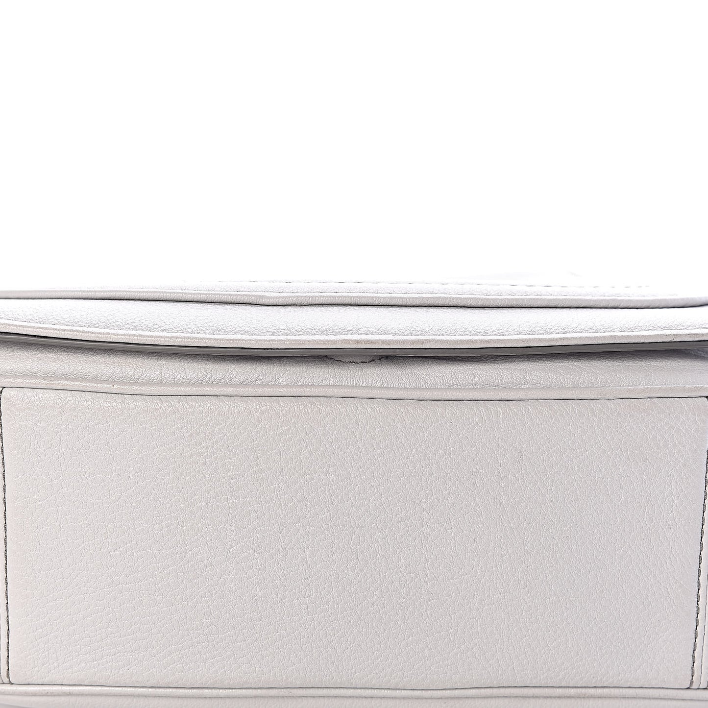 Calfskin Empire City Messenger Crossbody Light Grey
