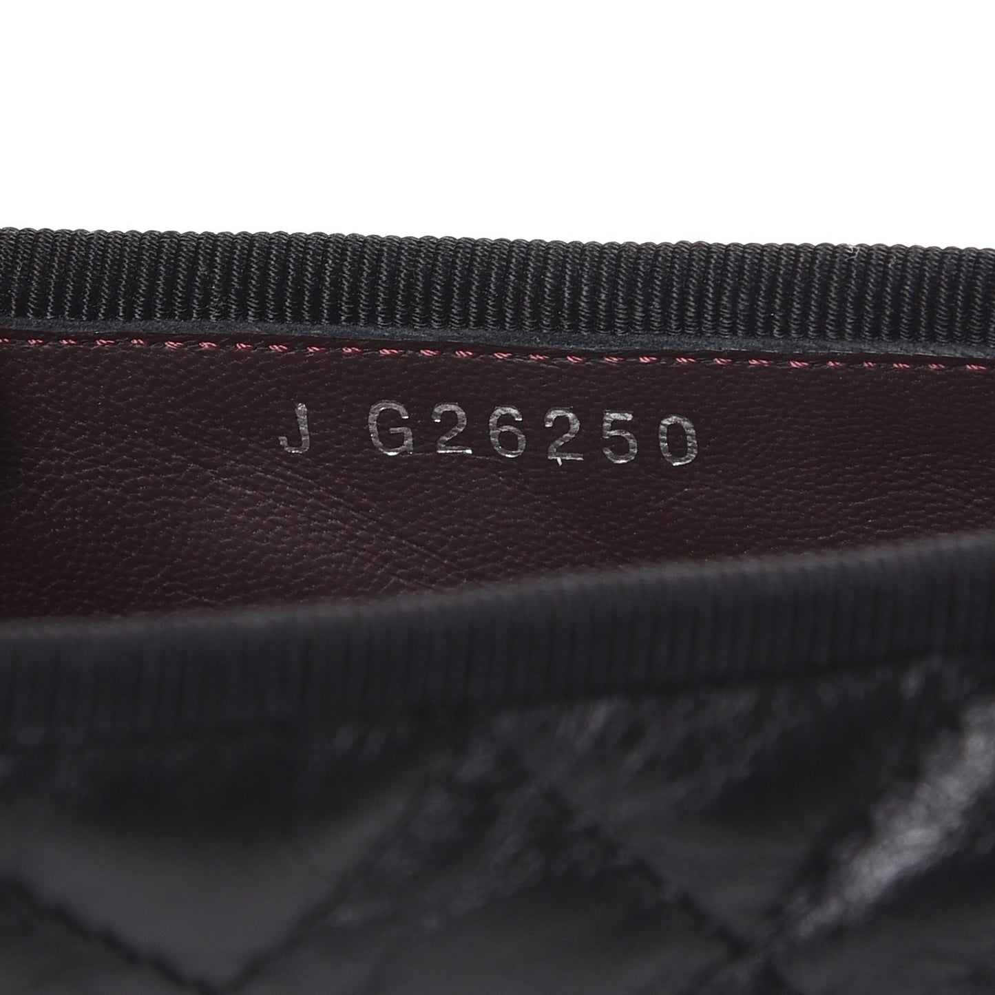 Aged Calfskin Quilted Cap Toe Ballerina Flats 35.5 Black