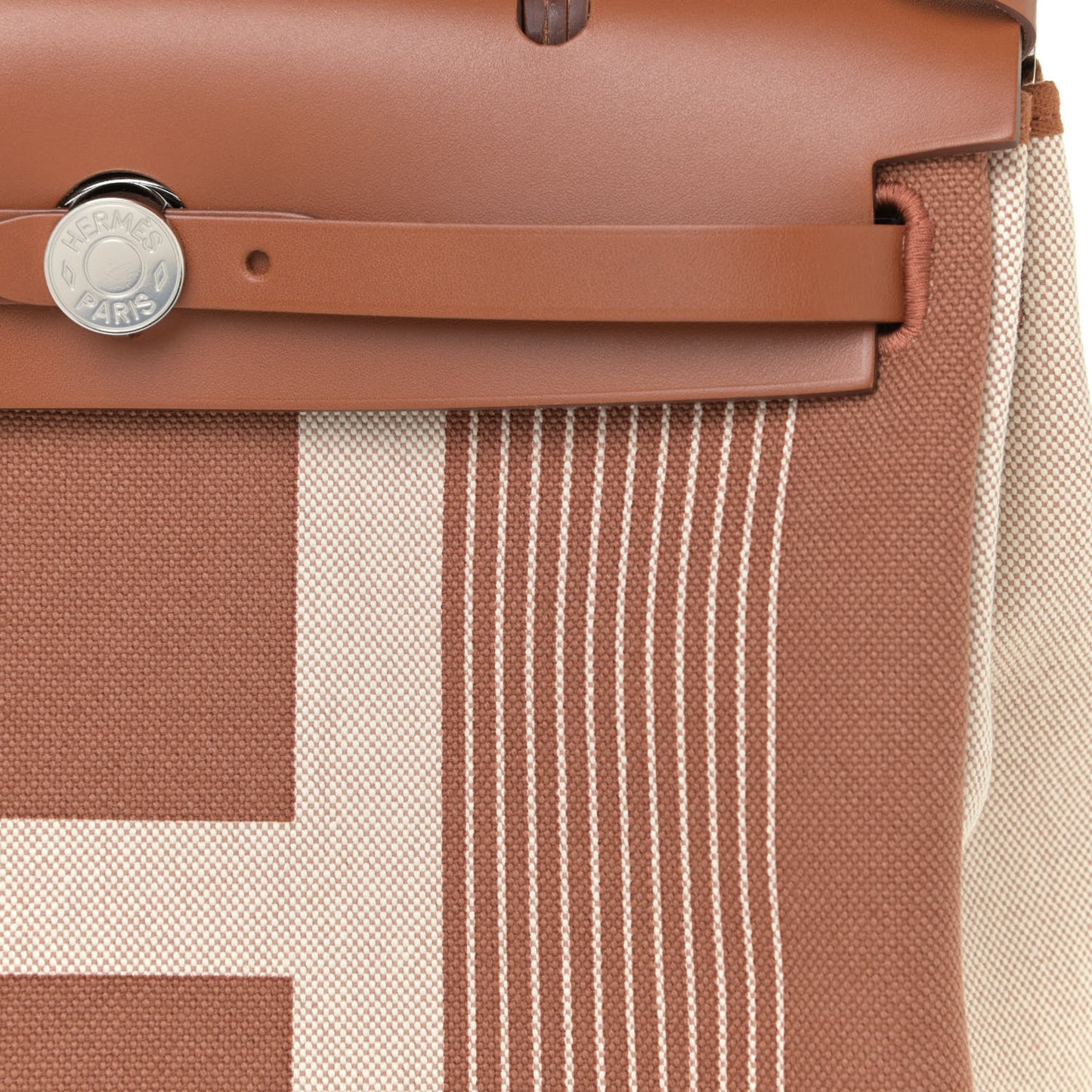 Vache Hunter Toile H Vibration Herbag Zip Retourne 31 PM Fauve Ecru Beige