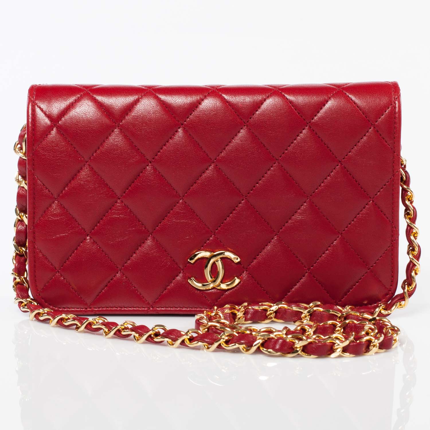 Chanel Lambskin Small Flap Red 1 of 8