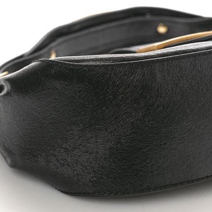 Fendi Patent Stamp Calfskin Shadow Shoulder Bag Black 9 of 11