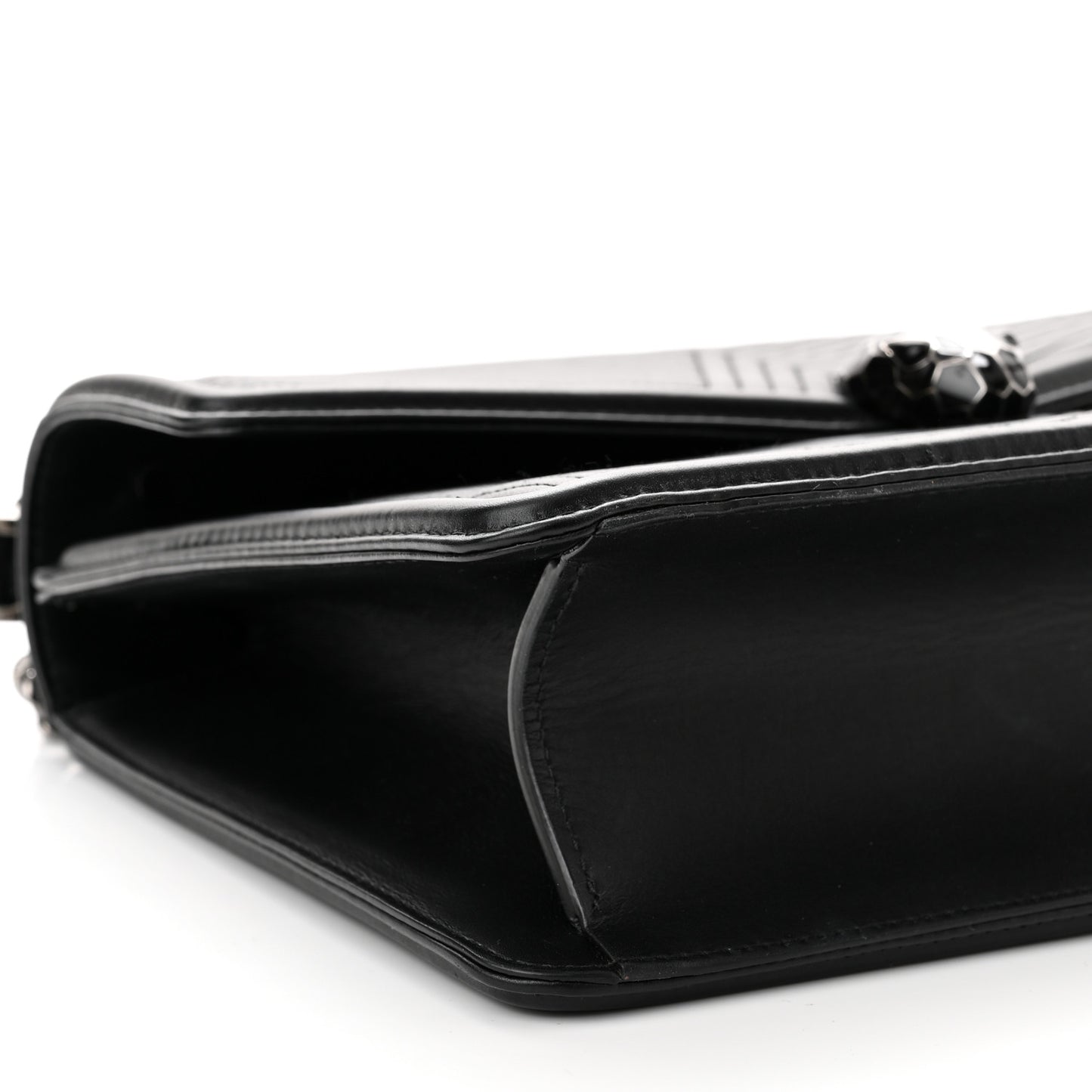 Quilted Nappa Smooth Calfskin Serpenti Forever Diamond Blast Shoulder Bag Black
