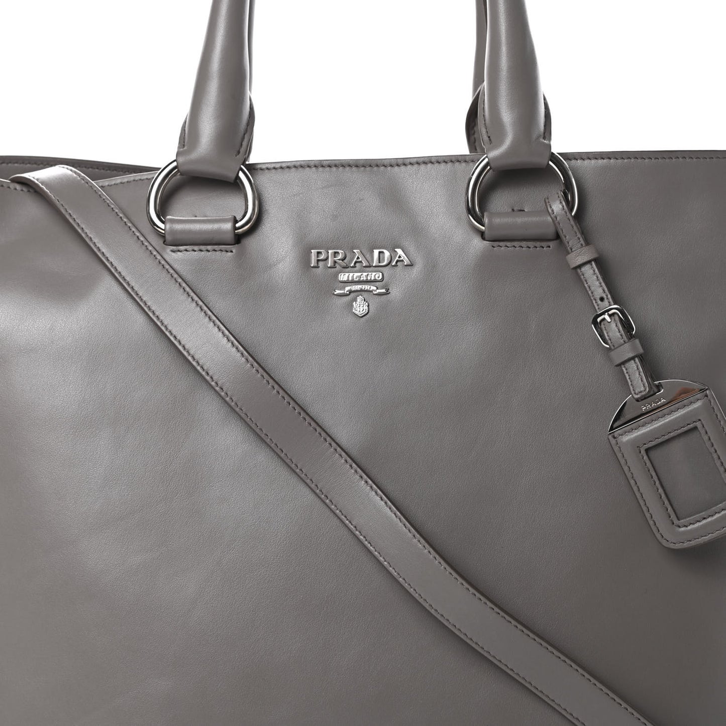 Soft Calf Shopping Tote Argilla