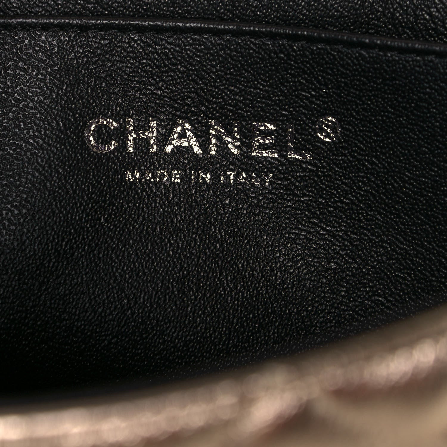 Chanel Metallic Lambskin Quilted Mini Rectangular Flap Gold Black 6 of 13