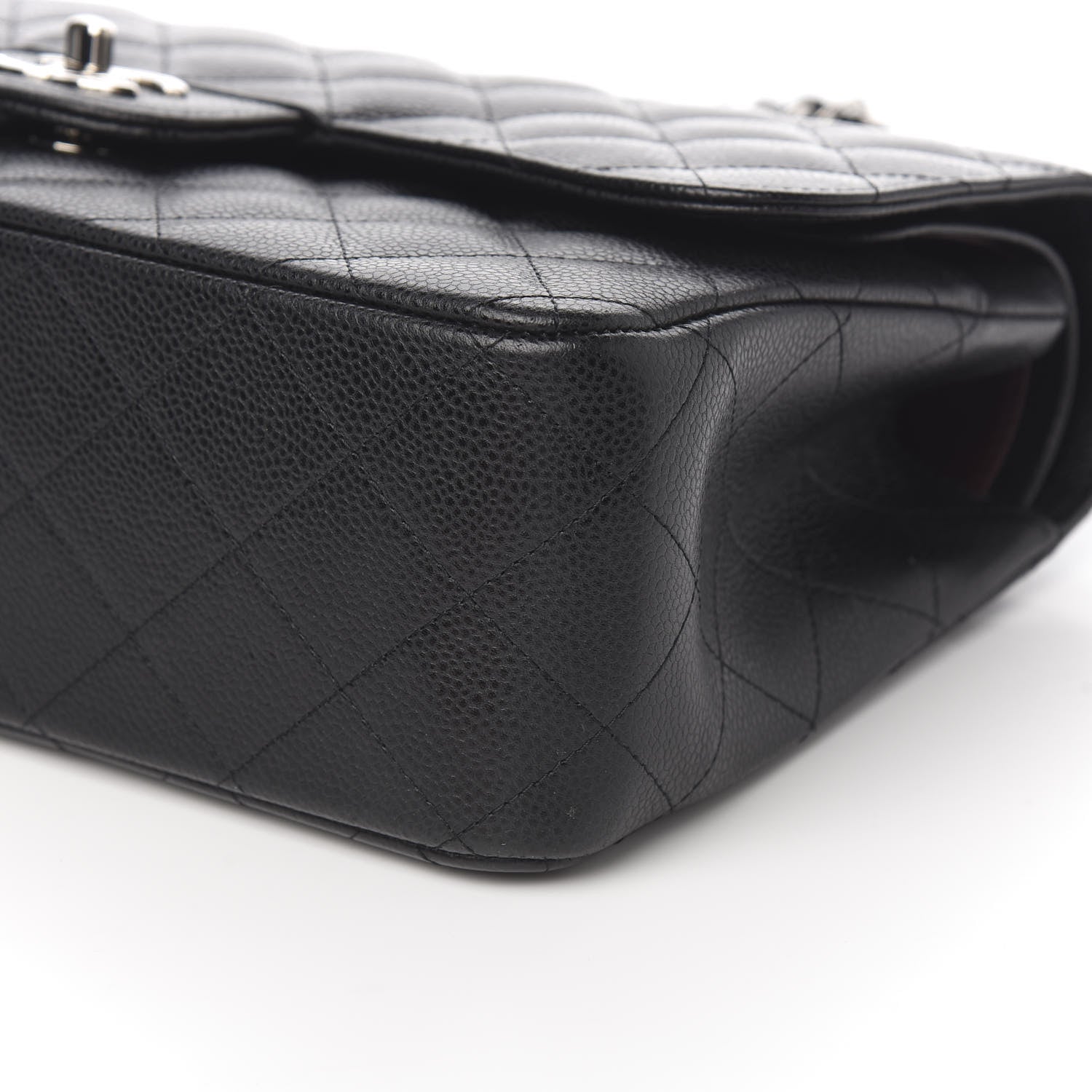 Chanel Caviar Quilted Jumbo Double Flap Black 8 of 10