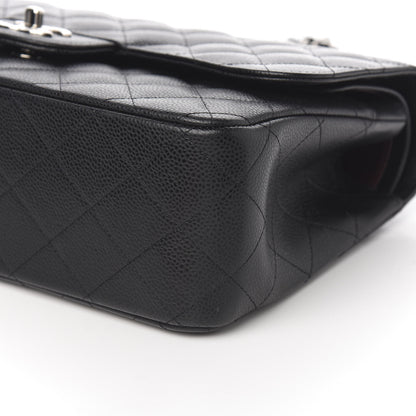 Chanel Caviar Quilted Jumbo Double Flap Black 8 of 10