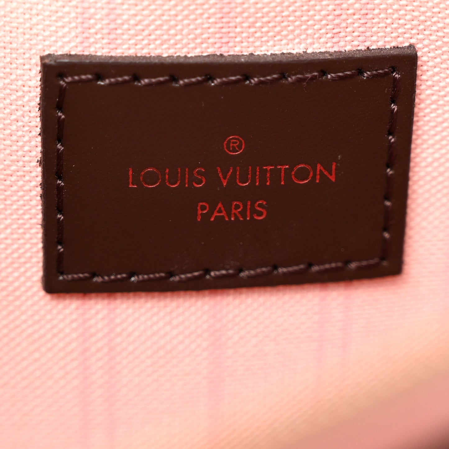 Damier Ebene Neverfull MM GM Pochette Rose Ballerine