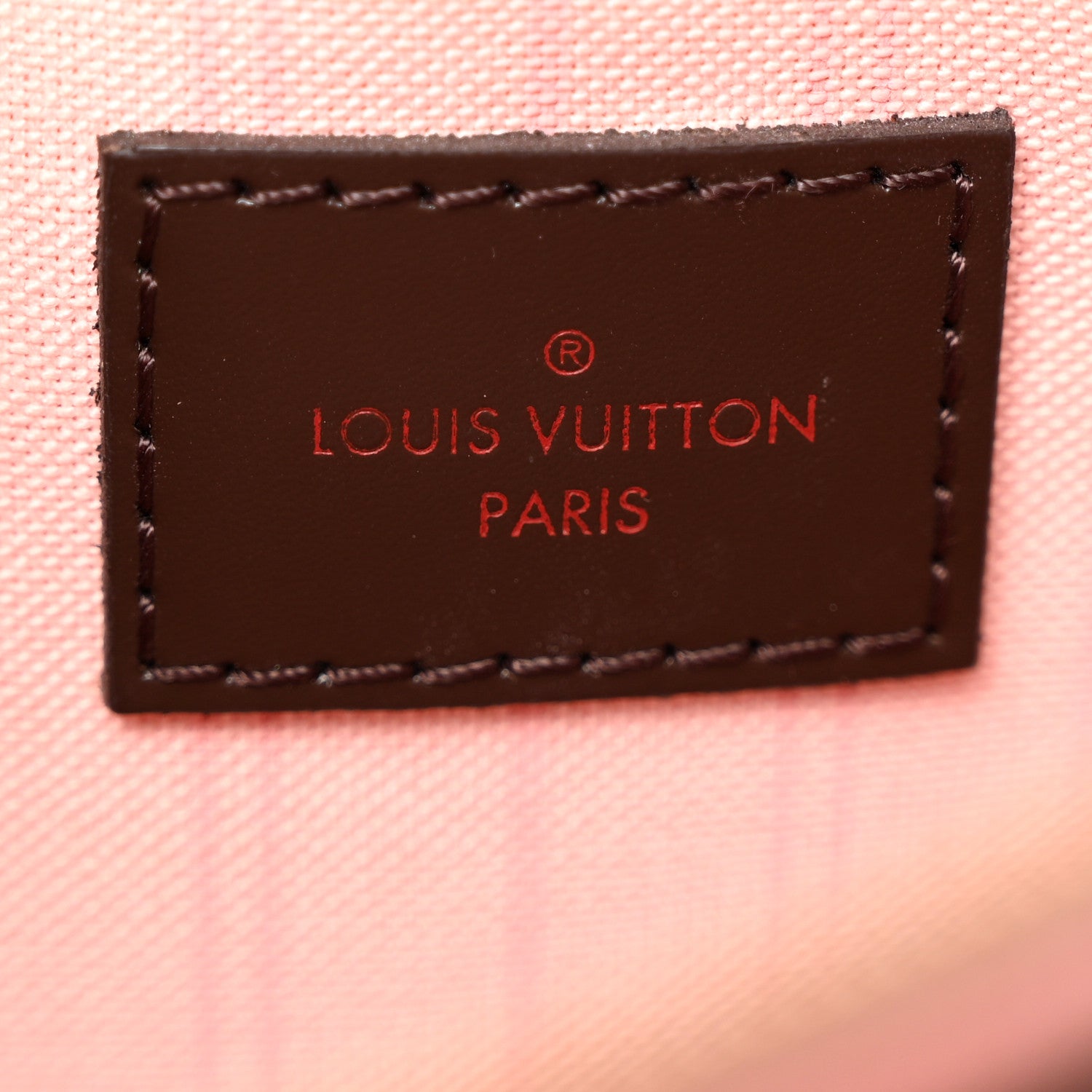 Louis Vuitton Damier Ebene Neverfull MM GM Pochette Rose Ballerine 8 of 20