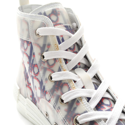 Christian Dior Technical Canvas Oblique Pixel Mens B23 High Top Sneakers 42 Blue Red 9 of 10