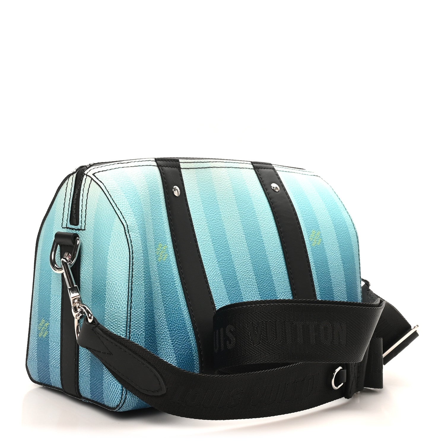 Louis Vuitton Damier Striped City Keepall Gradient Blue 3 of 9