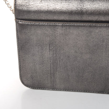 Christian Dior Metallic Brushed Calfskin Miss Dior Promenade Pouch Gunmetal 19 of 21