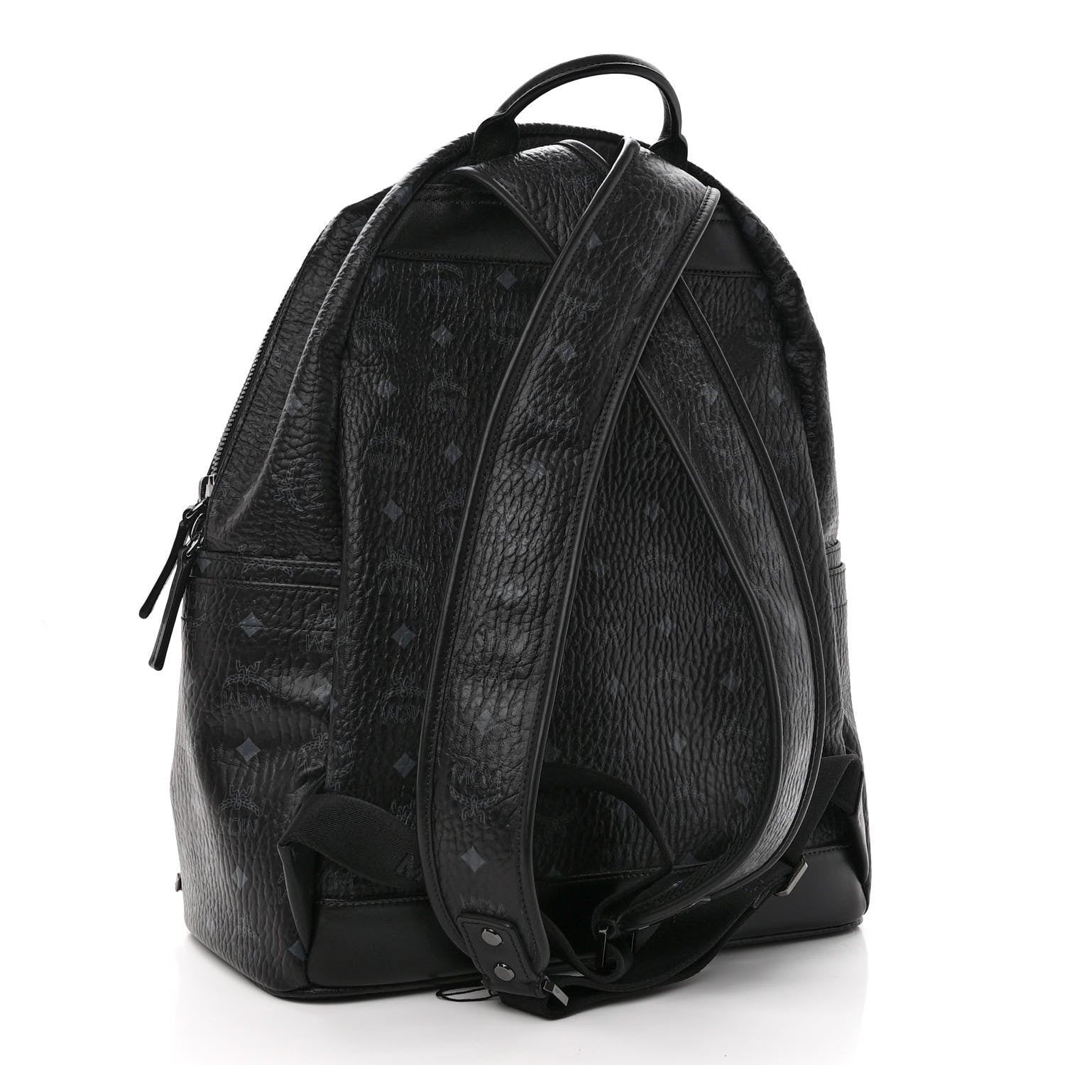 MCM Visetos Dual Stark Cyber Flash Backpack Black 3 of 11