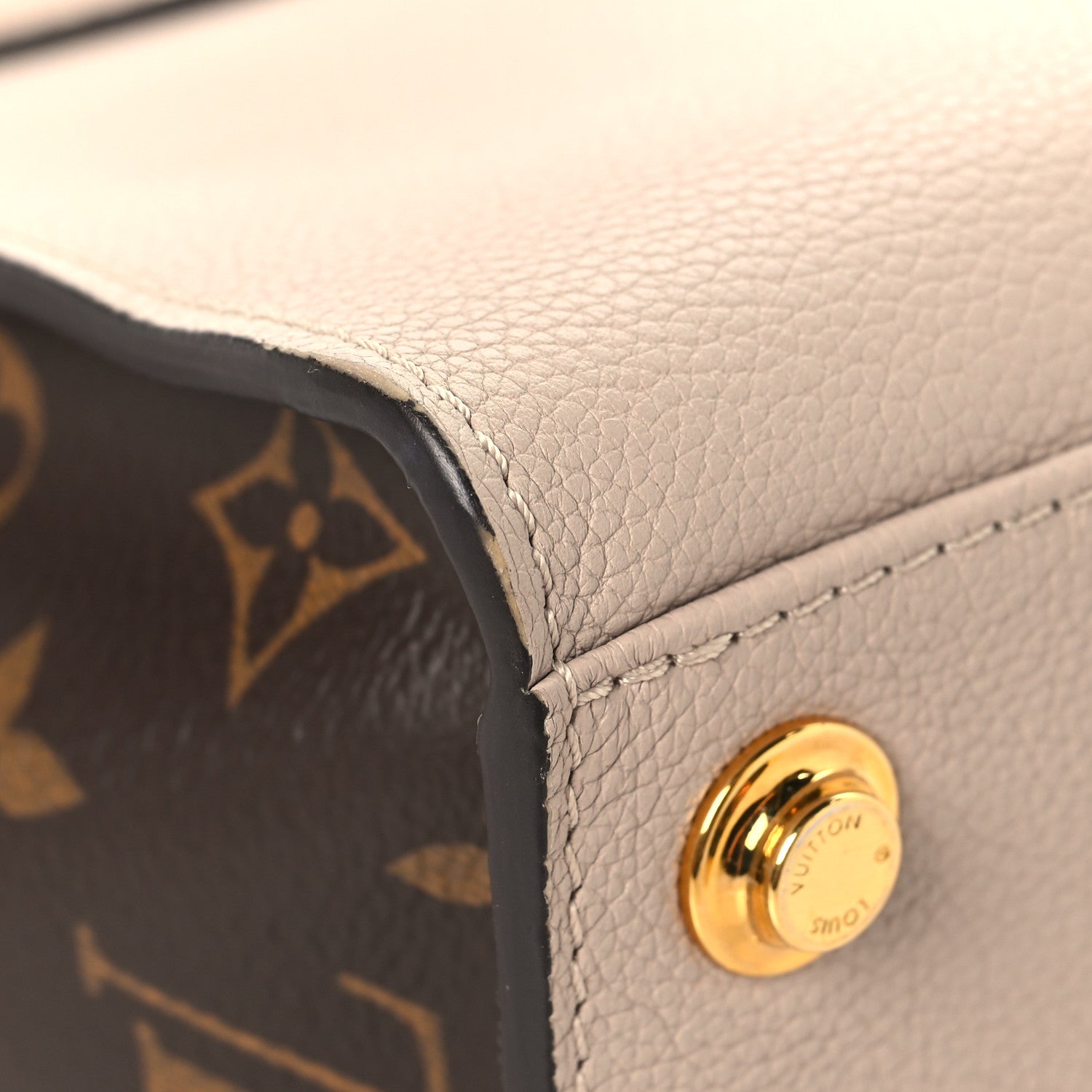 Louis Vuitton Calfskin Monogram On My Side PM Greige 11 of 12