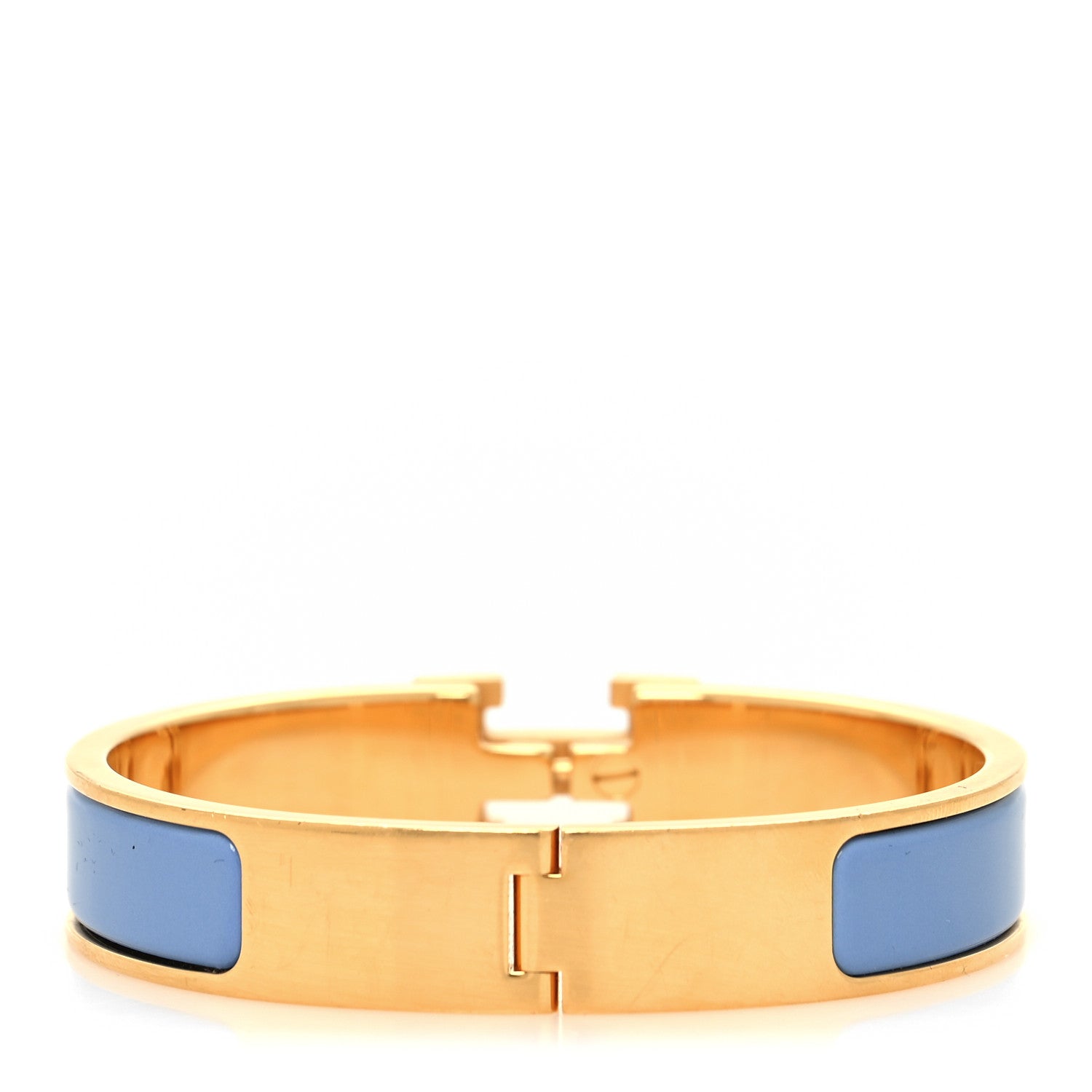 Hermes Enamel Narrow Clic Clac H Bracelet PM Chardon 3 of 5