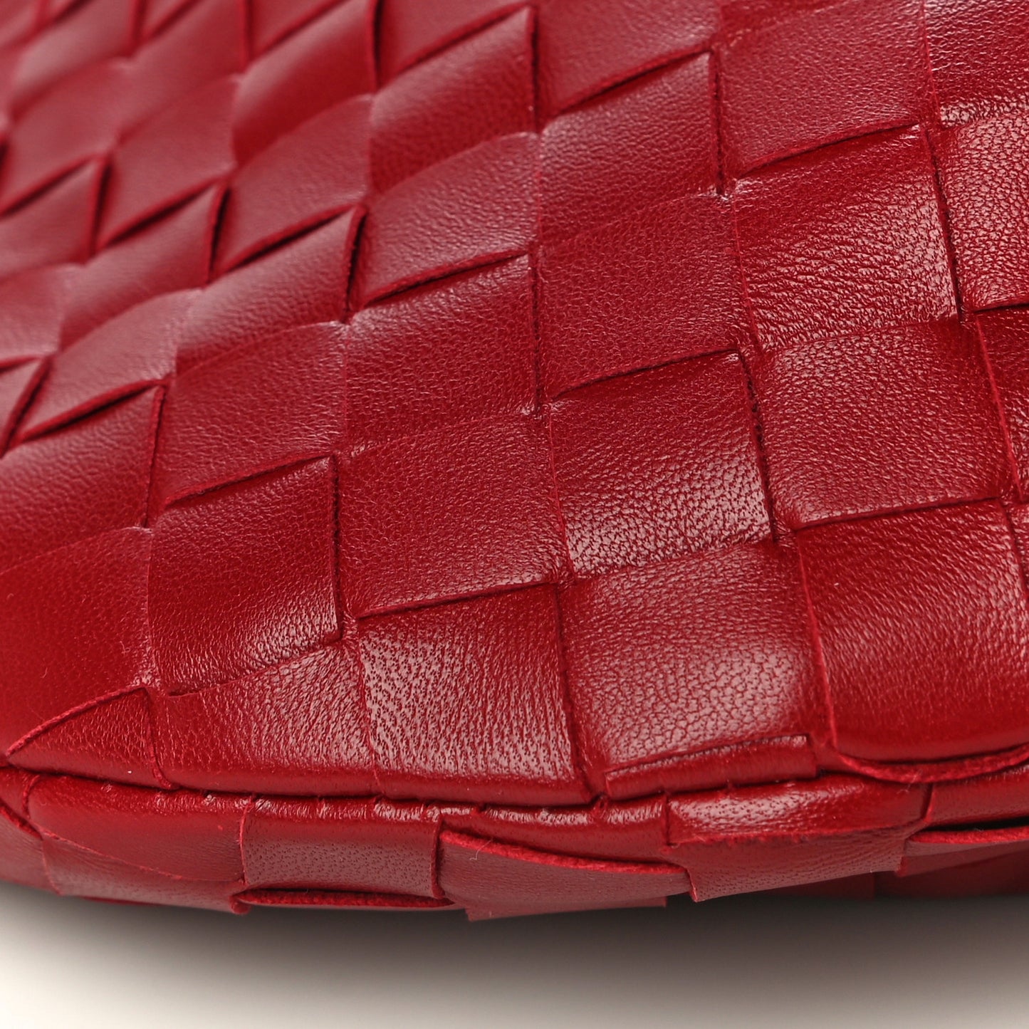 Nappa Intrecciato Mini Jodie Dark Red