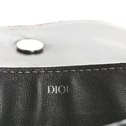 Christian Dior X KAWS Grained Calfskin Saddle Wristlet Black 6 of 13