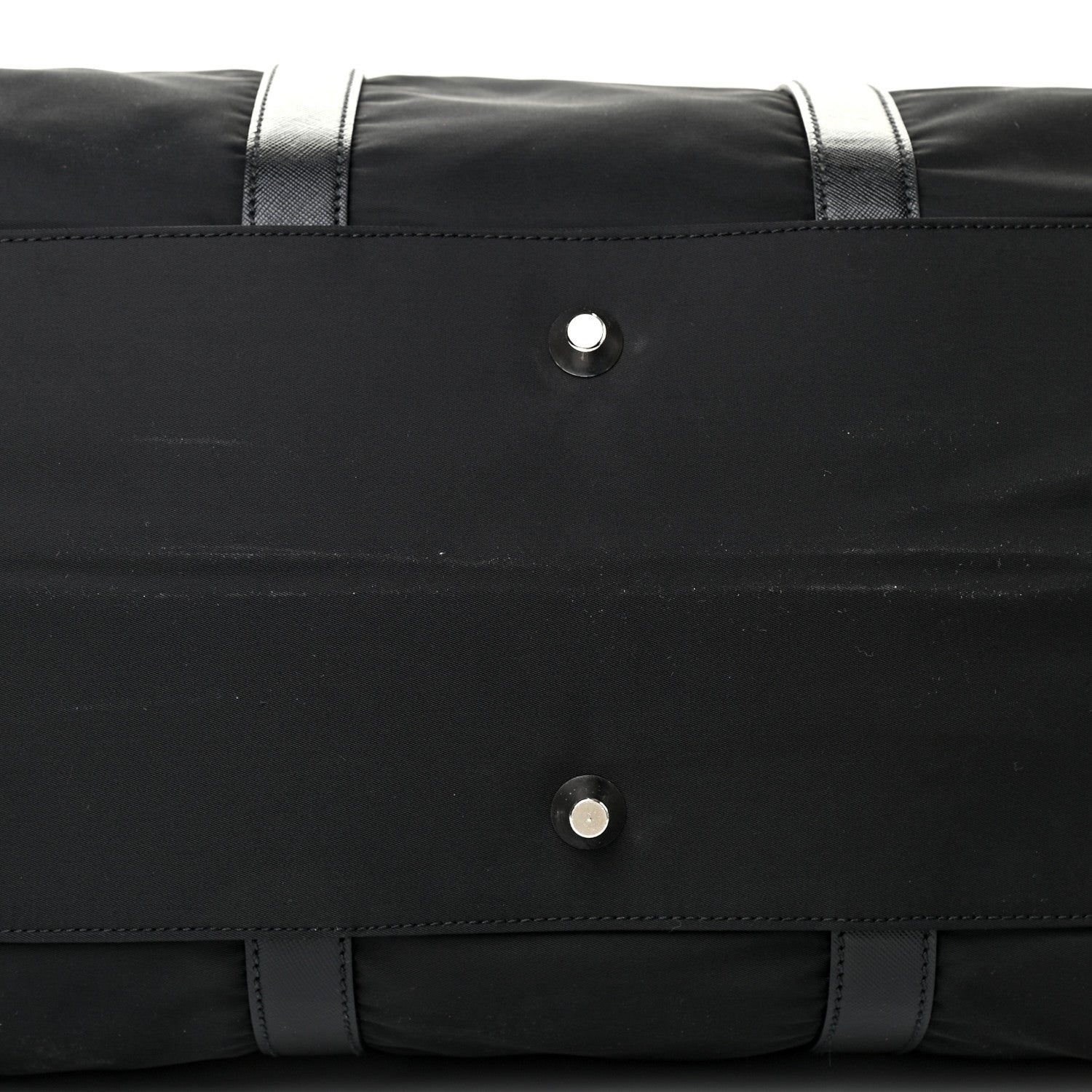 Prada Tessuto Nylon Saffiano Duffle Black 9 of 9