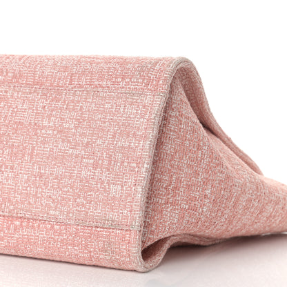 Chanel Straw Lurex Medium Deauville Tote Pink 8 of 10