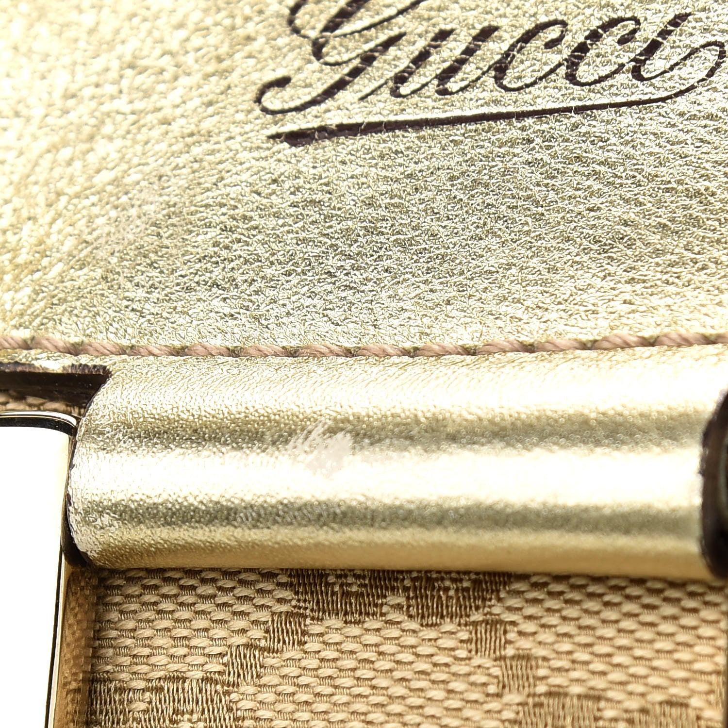 Gucci Monogram Large D Gold Hobo Gold 10 of 10