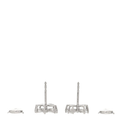 Tiffany Platinum Diamond Large Victoria Mixed Cluster Earrings 3 of 5