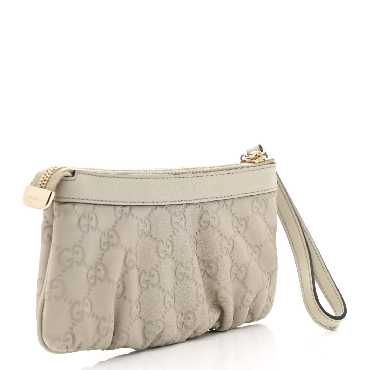 Guccissima New Britt Wristlet Off White