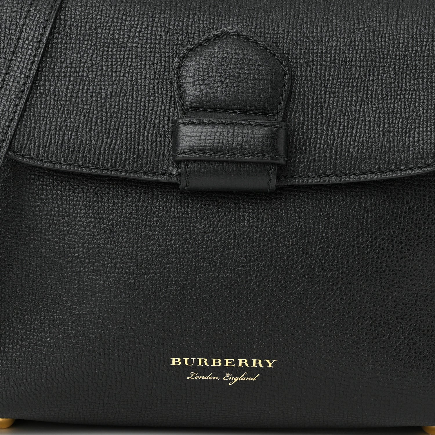 Burberry Derby Calfskin House Check Small Camberley Black 7 of 9